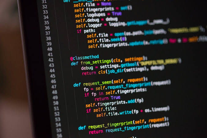 Python code on a developer screen