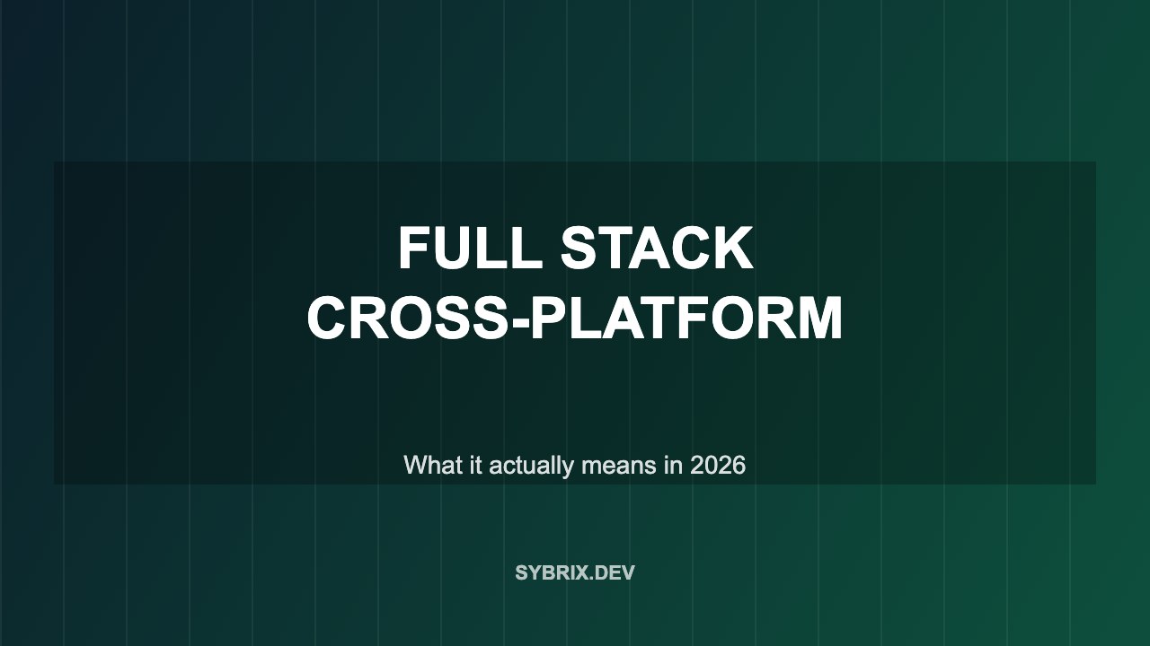 What Full Stack Cross-Platform Development Actually Means in 2026