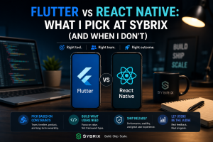 Flutter vs React Native: What I Pick at Sybrix (And When I Don’t)