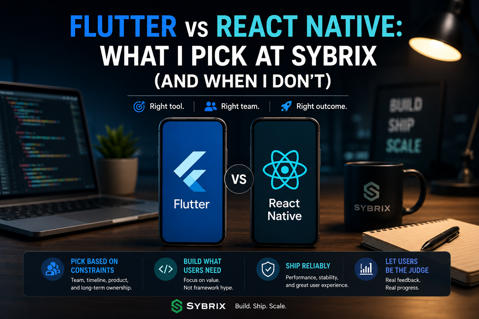 Flutter vs React Native: What I Pick at Sybrix (And When I Don’t)